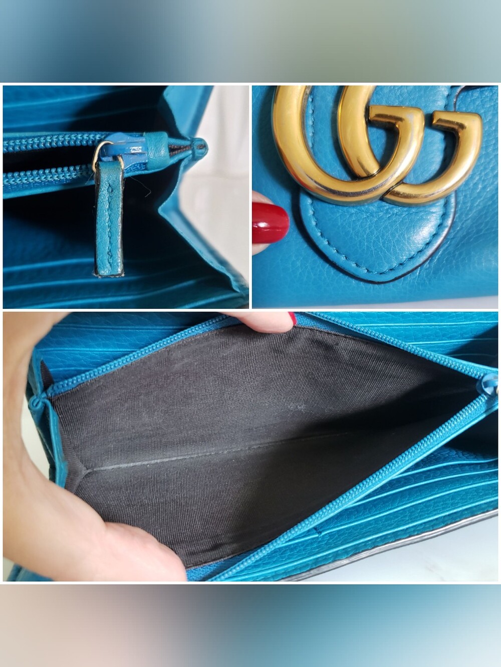 Authentic Pre-owned Gucci Marmont GG Long Flap Wallet - Picture 13 of 16